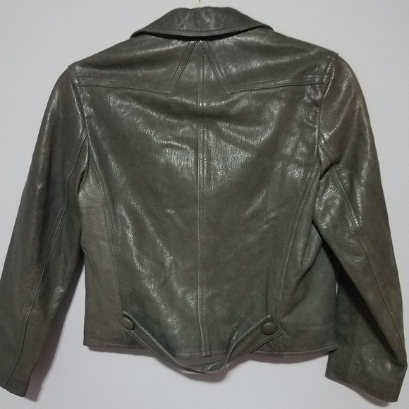 3.1 Phillip Lim Leather Moto Button Jacket - Picture 3 of 16